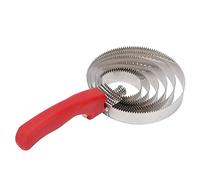 Ticfox Peigne à curry en acier inoxydable pour chevaux, vaches, moutons, conception ergonomique durable, outil de toilettage double face pour enlever la boue, les poils lâches, bro (Peigne vache et