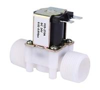 Ticfox Solénoïde électrique, G3 / 4 NC NC Plastic Electric Solenobe Normalement fermé à Eau de Soupape de Gamme D'entrée D'entrée D'interrupteur (Dc24v)
