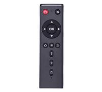 Ticfox TX3 Télécommande Universelle de Remplacement IR TV pour Tanix TX3Max TX6 TX8 TX9S TX5Max Android TV Box Coque ABS Noire Boutons en Silicone Portée 10 m