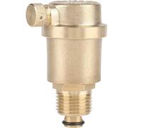 Ticfox Valve de purge d'air automatique en laiton, Purgeur rapide automatique, DN15 G1/2 Soupape de Décharge de Pression à Haute Température pour Chauffe-eau Solaire, Systèmes de CVC et de Chaudière