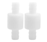 Ticfox Vanne Non Retour Non Retour de 10 Mm, Clapet Anti-Retour en Ligne en Plastique, 2pcs 10 Mm Vanne Anti-Retour en Plastique Valve à Sens Unique pour Liquide à Gaz