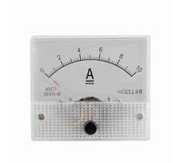 Ticfox Voltmètre analogique, compteur de courant, haute précision 2,5 DC, panneau de tension pour expériences électriques et usage domestique, plastique durable, léger, taille comp (Mesure de courant