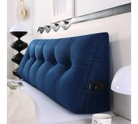 Tiche de Lit de la Chaise Haute Triangulaire Lire de Lecture , Couper de la Tête d'oreiller de Coin , Dortoir Jumeau de Support Arrière Coussin de Lit d'oreiller , avec Couvercle Amovible Et Deux
