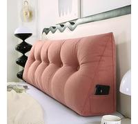 Tiche de Lit de la Chaise Haute Triangulaire Lire de Lecture , Couper de la Tête d'oreiller de Coin , Dortoir Jumeau de Support Arrière Coussin de Lit d'oreiller , avec Couvercle Amovible Et Deux