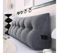 Tiche de Lit de la Chaise Haute Triangulaire Lire de Lecture , Couper de la Tête d'oreiller de Coin , Dortoir Jumeau de Support Arrière Coussin de Lit d'oreiller , avec Couvercle Amovible Et Deux