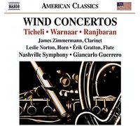 Ticheli: Wind Concertos [James Zimmerman; Leslie Norton; Erik Gratton; Nashville Symphony; Giancarlo Guerrero] [Naxos: 8559818]