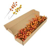 Tiches de Baies d'automne 32 pcs 8, 7 Pouces, Pics d'automne Orange réaliste en Mousse et tiges de Baies artificielles en Plastique pour la boîte Couronne