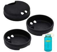 TiciKim Lot de 3 protections anti-éclaboussures en silicone pour bouteille Nalgene de 946 ml à large goulot - S'adapte à la plupart des bouteilles à goulot de 53 mm - Protection anti-éclaboussures