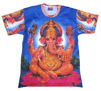 ticila T-shirt violet Lord Ganesha Ganesh hindou Dieu Vintage Tattoo Art - Bleu - 1 mois