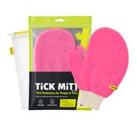 Tick Mitt Gant Anti-tiques, Extracteur pour Animaux et Humains Réutilisable
