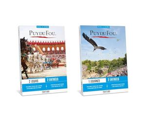 Tick’nBox - Coffret Cadeau Parc PUY du Fou n°1 des Parcs à thème du Monde - entrées 2 journées & Tick’nBox - Coffret Cadeau Parc PUY du Fou n°1 des Parcs à thème du Monde - entrées 1 journée