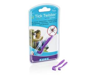 Tick Twister® - Pack de 2 Tire-tiques Violets - Permet de Retirer Les tiques sur Les Chiens, Chats, Chevaux et l’Homme - Tire Tiques Original - Fabriqué en France (1)