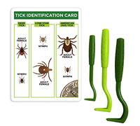 TickCheck des Outils tiques démaquillants et Les tiques Carte d'identité pour l' Homme, Les Chiens et Les Chats 1 Set (Pack de 3)