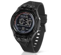 TICKEEN Montre pour Homme Montre Numérique Sport Montres Militaires étanches avec Alarmes/Compte à rebours/Chronomètre/éclairage/Sonnerie Horaire/Montre-Bracelet Militaire Multifonctionnelle (Noir)