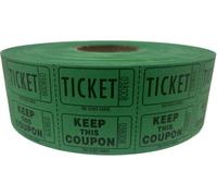 Ticket Gourous -- double Rouleau : Rouleau de tickets de loterie 2000- Green