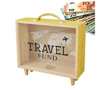 Ticket Shadow Box - Affichage de mémoire de 8,07 pouces | Bois et fer - Cadre de rangement pour cartes, timbres, collection de souvenirs, cadre décoratif pour parapluies, pour décorations pour L