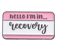 Ticket Ticket Épinglette en émail Collection Phrases Revers Insigne Bijoux amusants, Klein, Métal non précieux