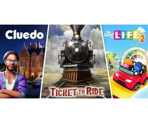Ticket to Ride Cluedo and The Game of Life 2 Classic Board Game Bundle (XB1)