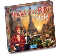 Ticket to Ride Paris Jeu de société - Jeu de stratégie de construction d'itinéraire en train avec bus parisiens détaillés, jeu familial amusant pour enfants et adultes - Version Anglaise