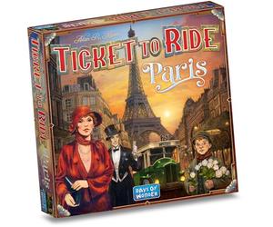 Ticket to Ride Paris Jeu de société - Jeu de stratégie de construction d'itinéraire en train avec bus parisiens détaillés, jeu familial amusant pour enfants et adultes - Version Anglaise