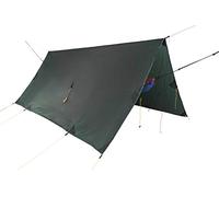 Ticket to the Moon Fairtrade & Artisanal Full Moon Tarp - Bâche Polyvalent pour Hamac, Protège contre Pluie/Soleil/Vent, Résistant à l’eau jusqu'à 2000 mm, Diag. : 4.28m, Temps D'installation < 1 min.