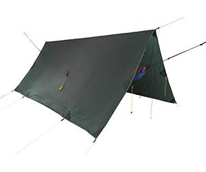 Ticket to the Moon Fairtrade & Artisanal Full Moon Tarp - Bâche Polyvalent pour Hamac, Protège contre Pluie/Soleil/Vent, Résistant à l’eau jusqu'à 2000 mm, Diag. : 4.28m, Temps D'installation < 1 min.