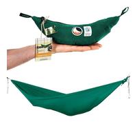 Ticket to the Moon Hamac Ultra-Léger Vert | Nylon Parachute 320 x 140 cm, 228 g - avec Mousquetons 6 KN et Montage Facile Depuis 1996