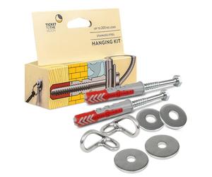 Ticket to the Moon Kit de Fixation Unisexe pour hamac - Paire de Crochets pour Murs en béton, Taille Uniqe