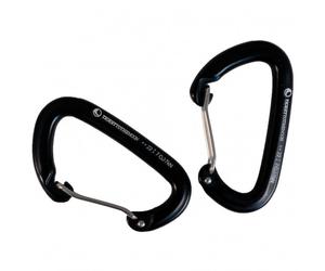 Ticket to the Moon - Pair of Aluminium AL-7075 High Strength carabiners - Suspension pour hamac - black