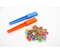 TickiT 2 baguettes de 19 cm et 100 jetons magnétiques