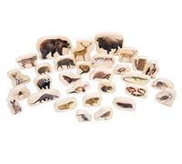 TickiT 72304 Blocs en bois Les animaux de la forêt, lot de 30