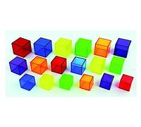 TickiT Ensemble de cubes 73089, 54 pièces translucides