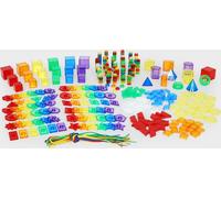 TickiT 73095 Set d'éléments de mathématiques pour les premières années de la vie, 498 pièces, rouge, orange, jaune, vert, bleu, violet et transparent
