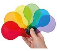 TickiT 73109 Translucent Colour Mixing Paddles - 6 Colours, Primary & Secondary.