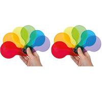 TickiT 73109 Translucent Colour Mixing Paddles - 6 Colours, Primary & Secondary. (Lot de 2)