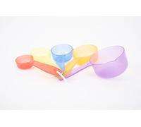 TickiT Tasses à mesurer translucides 73125 – Jeu de sable et d'eau – Orange TU