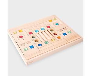 tickit Blocs Gemmes & Kaléidoscope - Set de 82 pièces sensorielles avec Plateau en Bois pour Jeu créatif, Ouvert et éducatif.