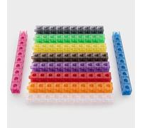 tickit Cubes de Liaison translucides - Cubes colorés à Clipser pour Compter, Trier, créer des Motifs et Apprendre Les mathématiques précoces, idéal pour Les Jeux de Panneaux Lumineux
