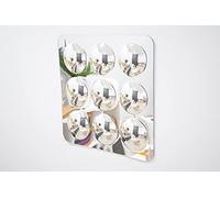 tickit Grand Panneau Miroir Acrylique à 9 dômes | 9 dômes miroirs pour créer des reflets variés en intérieur comme en extérieur.