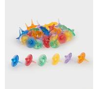 tickit Lot de 36 toupies translucides