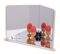 tickit Miroir en Bois à 4 Faces | Miroir sensoriel pour découvrir reflets infinis, symétrie et lumière.