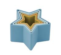 tickit Silisoft Lot de 5 gobelets empilables en Silicone Souple en Forme d'étoile pour empiler, nidifier, Jouer dans l'eau et Explorer sensoriellement, Neutre