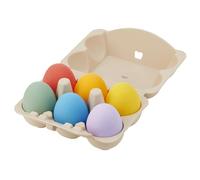 Lot de 6 oeufs sensoriel arc-en-ciel multi-coloured TU