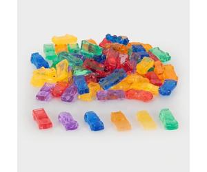 tickit Voitures Translucides Colorées - Set de Voitures pour tri, comptage, Panneau Lumineux et Apprentissage imaginatif.