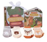 Tickle & Main Forest Friends Lot de 4 chaussettes neutres