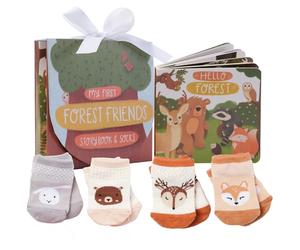 Tickle & Main Forest Friends Lot de 4 chaussettes neutres