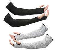 TICKLELY - Manchette Anti-Coupure, Protège-Bras Anti-Coupure pour le Jardinage, Matériel Polyéthylène Résistant aux Coupures, Confortable et Léger, Protection Avant-Bras Anti-Coupure (2 ensembles)