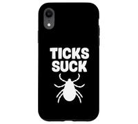 Ticks Suck Camping Randonnée Bug Funny Tick Insect Repellent Coque pour iPhone XR