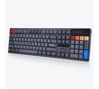 Ticktype DP104 Clavier mécanique sans fil tri-mode personnalisé, Format complet 108 touches en aluminium pur avec remplacement à chaud, Montage à ressort en feuille, Écran Pixel personnalisable, Frapp