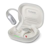 TicNote Pods Enregistreur Vocal IA Portable 4G Intégré sans Téléphone - Transcription Automatique, Notes de Réunion, Traduction en Temps Réel 17 Langues, Activation Vocale, Batterie 5H (Blanc Nacré)